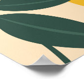 Vintage Zitrone: Nahtlose Fruchttextur. Poster (Ecke)