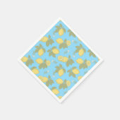 Vintage Zitrone Serviette (Ecke)