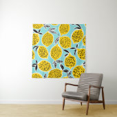 Vintage Zitrone: Von Hand Gezeichnet nahtloses Mus Wandteppich (Beispiel)