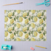 Vintage Zitronen Blätter botanisch Seidenpapier (Basteln)