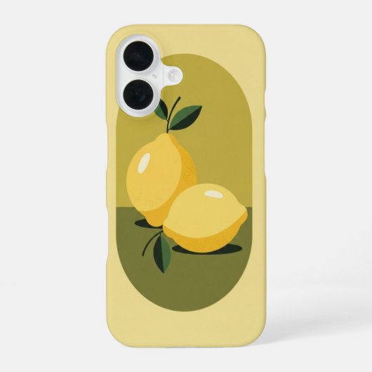 Vintage-Zitronen-Duo iPhone 16 Hülle (Rückseite)