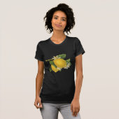 Vintage Zitronen-Illustration T-Shirt (Vorne ganz)