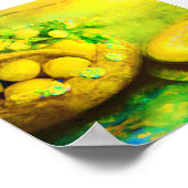 Vintage Zitronen Poster (Ecke)