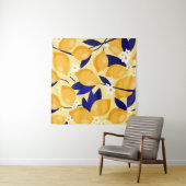 Vintage Zitronenfrüchte: Nahrungsmuster. Wandteppich (Beispiel (Horizontal))