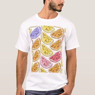 Vintage Zitronenfrüchte Sommertextur T-Shirt