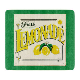 Vintage Zitronenlimonade Schild Zitrone Sommer Obs Schneidebrett