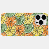 Vintage-Zitronenmuster Case-Mate iPhone Hülle (Rückseite (Horizontal))