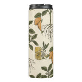 Vintage-Zitronenmuster Thermosbecher (Rückseite)