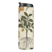 Vintage-Zitronenmuster Thermosbecher (Nach rechts gedreht)