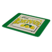 Vintage Zitronenschild Zitronenfrüchte Schneidebrett (Ecke)