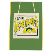 Vintage Zitronenschildkröte Mittlere Geschenktüte (Rückseite)