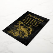 Vintage Zodiac Aries Folieneinladung (Gedreht)