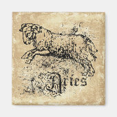 Vintage Zodiac Aries Magnet (Vorne)