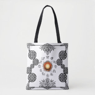 Vintage Zodiac Art Deco Design PAO Tasche
