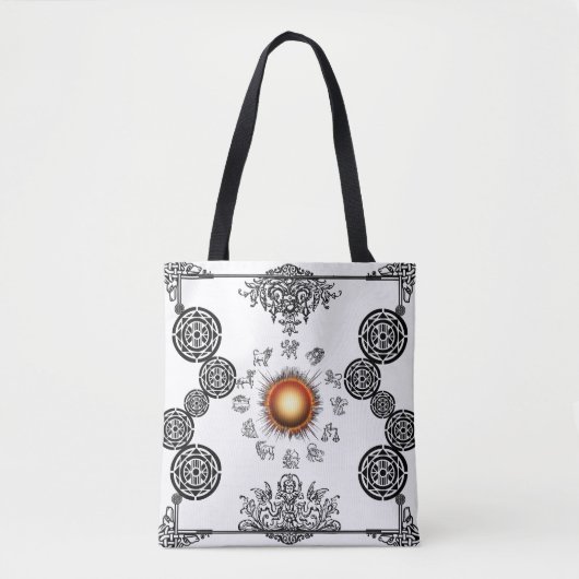 Vintage Zodiac Art Deco Design PAO Tasche (Vorderseite)