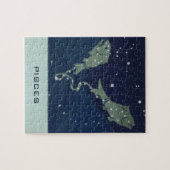 Vintage Zodiac-Astrologie Fische Konstellation Puzzle (Horizontal)