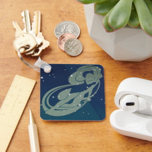 Vintage-Zodiac-Astrologie, Jungfrau-Konstellation Schlüsselanhänger