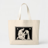Vintage Zodiac Image Aquarius Tasche (Vorne)