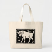 Vintage Zodiac Image Taurus Tasche (Vorne)