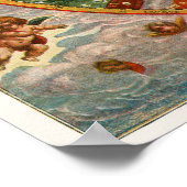 Vintage Zodiac-Karte Poster (Ecke)