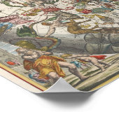 Vintage Zodiac-Karte Poster (Ecke)