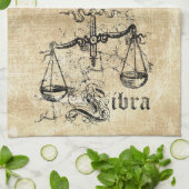 Vintage Zodiac Libra Geschirrtuch (Gefaltet)