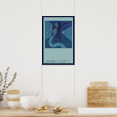 Vintage Zodiakastastrologie, Aquarius-Konstellatio Poster (Küche)