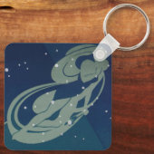 Vintage Zodiakastastrologie, Jungfernkonstellation Schlüsselanhänger (Rückseite)