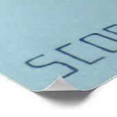 Vintage Zodiakastastrologie, Skorpiokonstellation Poster (Ecke)