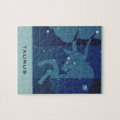 Vintage Zodiakastastrologie, Tauruskonstellation Puzzle (Horizontal)