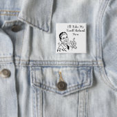 Vintage-Zollrückerstattungsscheck Button (Beispiel)