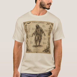 Vintage Zombie-Anatomie T-Shirt