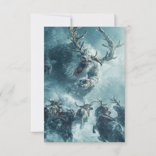 Vintage-Zombie-Eisdämon Karte (Vorderseite)
