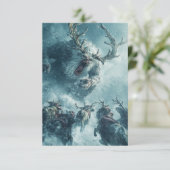 Vintage-Zombie-Eisdämon Karte (Stehend Vorderseite)