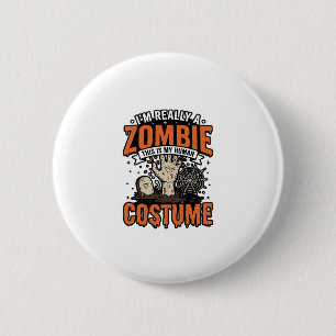 Vintage-Zombie-Kostüm-Halloween-Shirt-Design_1 Button