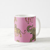 Vintage-Zoo-Tiere Kaffeetasse (VorderseiteRechts)