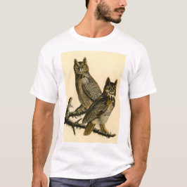 Vintage Zoologische Illustration des Großhornhühne T-Shirt