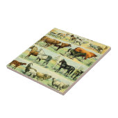 Vintage Zuchttierwerbung Fliese (Seite)