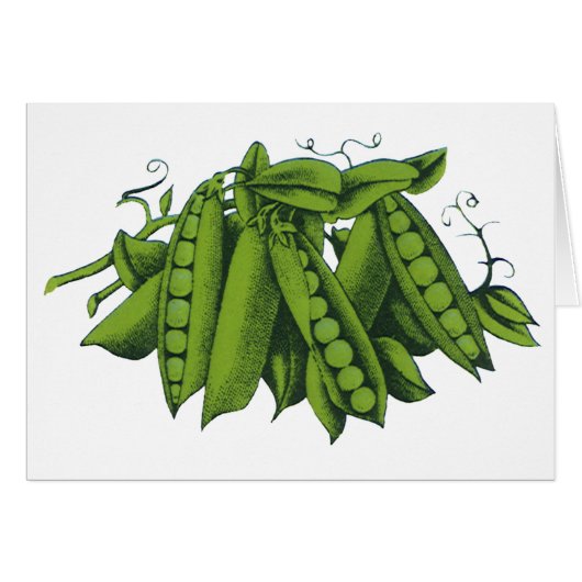 Vintage Zuckererbsen, Lebensmittel, gesunde Gemüse (Vorderseite (Horizontal))