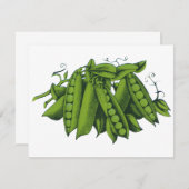 Vintage Zuckererbsen, Lebensmittel, gesunde Gemüse (Vorne/Hinten)