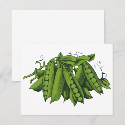 Vintage Zuckererbsen, Lebensmittel, gesunde Gemüse (Vorne/Hinten)