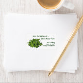 Vintage Zuckererbsen, Lebensmittel, gesunde Gemüse Adressaufkleber (Insitu)