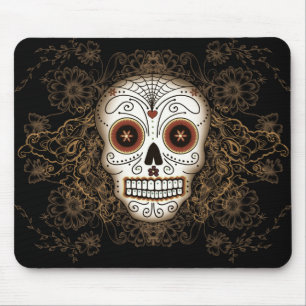 Vintage-Zuckerschädel-Mauspad Mousepad