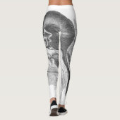 Vintage Zuckersegelflugzeug-Illustrations-Leggings Leggings (Rückseite)