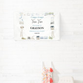 Vintage-Zug 2. Geburtstag – Choo Choo Party Banner (InSitu)