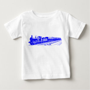 Vintage Zug - Blau Baby T-shirt