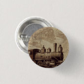Vintage-Zug Eisenbahnknopf Button (Vorne & Hinten)