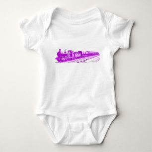 Vintage Zug - Lila Baby Strampler