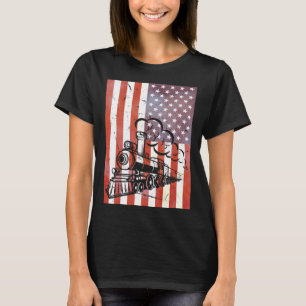 Vintage-Zug-Lokomotivenmotor-Modellbauer Amer T-Shirt