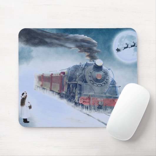 Vintage Zug-Mausunterlage Mousepad (Mit Mouse)
